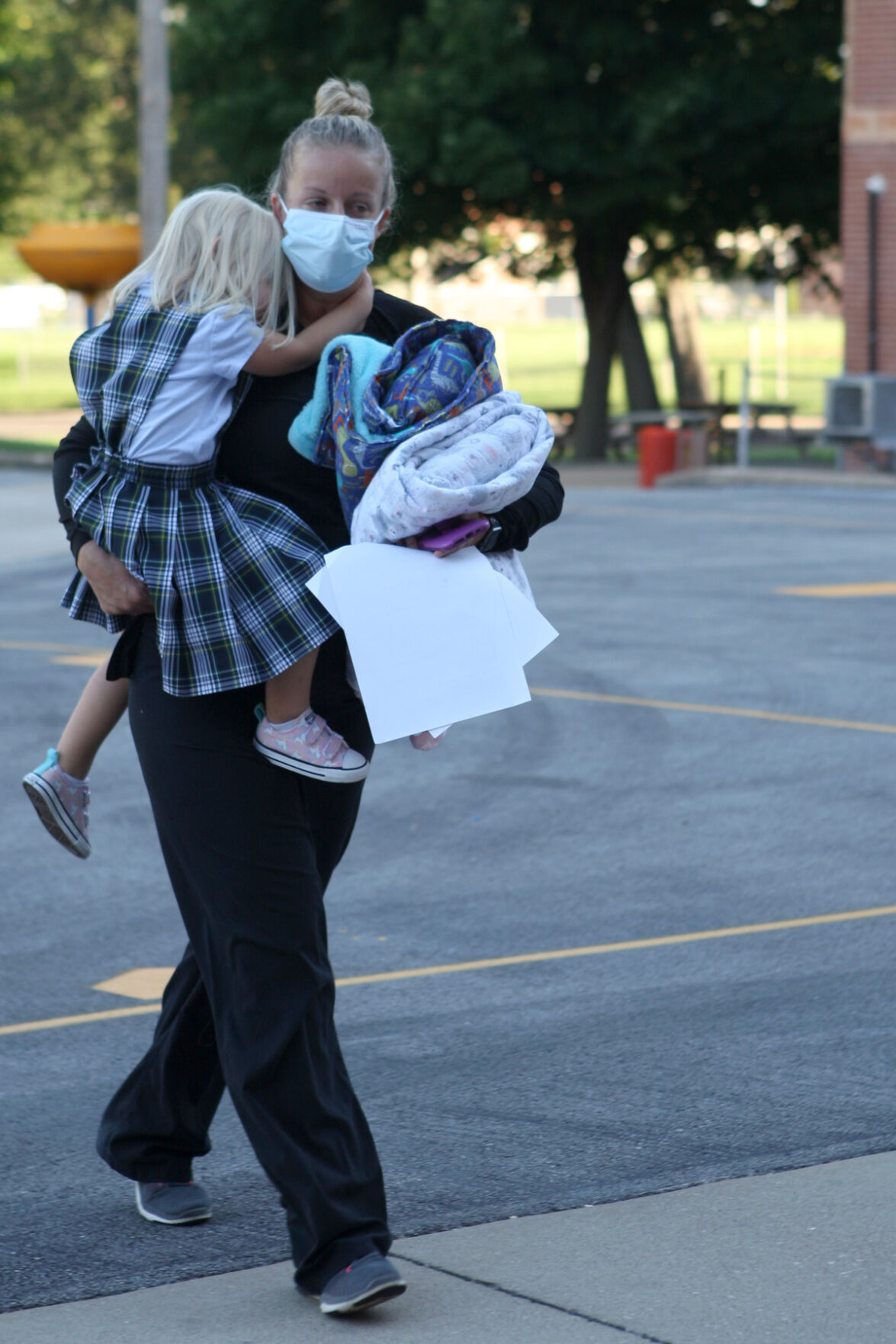 Charley Engbert clings to Alice